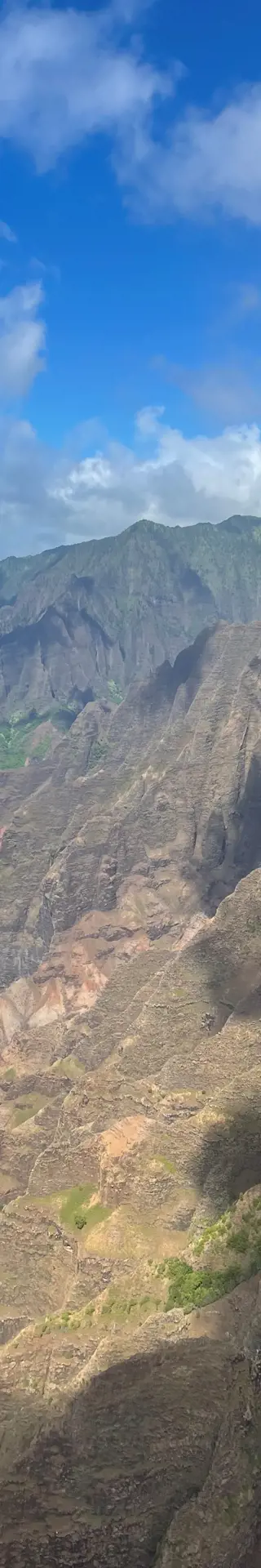 Off-Door-Helikopterflug über die Napali Coast